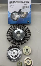 Steel Wire Blades for Weed Eater Ultracut Wire Rotary Brush Weed Trimmer 6" READ