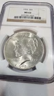 1922 Peace Dollar $1 Silver NGC MS63 Philadelphia (Cert# 3371321-016)