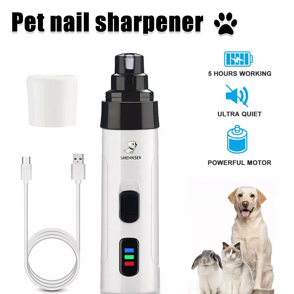 PASHANDOZ Dog Nail Grinder with Trimmers Pet Grooming Tool for Dog Cat Nail  Tool for Pets Cordless Electric Pet Nail Grinder Dog Nail Cutter Cat Nail  Cutter Dog Nail Clipper Pet Nail