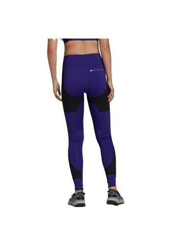 STELLA MCCARTNEY ADIDAS SUPPORT TIGHT LEGGINGS sz 2XS PURPLE/BLCK NEW AUTHENTIC - Picture 7 of 10