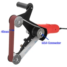 Grinder Pipe Tube Belt Sander Attachment Stainless Steel Metal Wood Sanding Belt