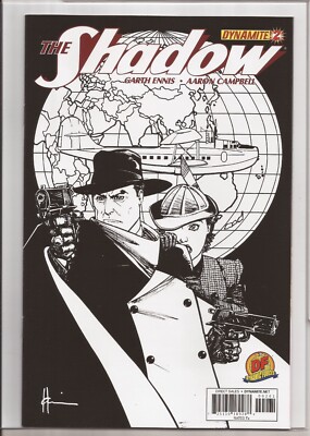 SHADOW, THE #2 - DF HOWARD CHAYKIN PURE LINE ART VARIANT W/COA LIMITED TO 400