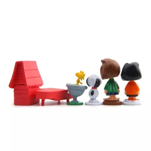 12 Stk Snoopy Die Peanuts Figuren Sammlung Charlie Brown Linus Comic Serie Doll - Bild 7 von 8