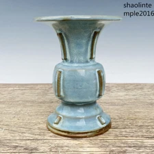 Chinese antiques Song dynasty backflow Jun porcelain manual Halberd respect