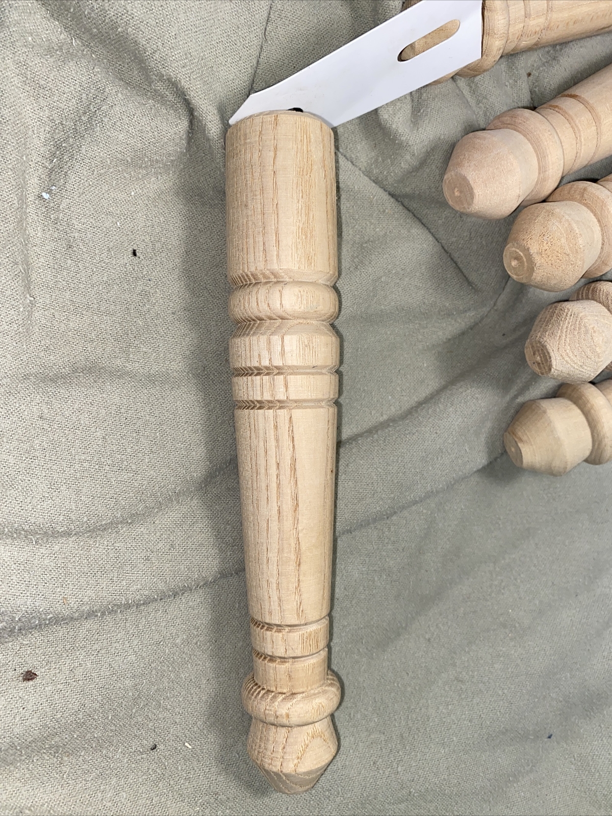 (6) New Waddell Early American 1/4” Bolt Hardwood Table Legs 13/8 x 8