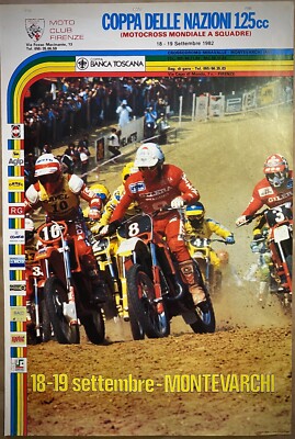 MOTOCROSS Campionato Mondiale 125 Poster Originale