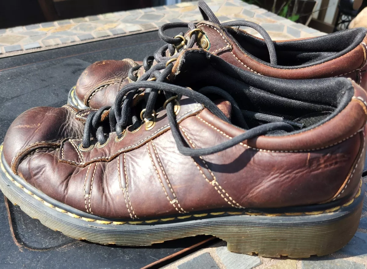 Dr Martens DMs Mens Brown Leather Lace Up Oxford 9764 Size 10 eBay