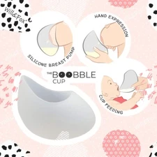 BOOBLE Cup Breast Milk Catcher Breastfeeding Portable Manual Pump Silicone Descr