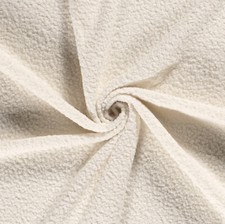 Fabric heavy bouclé coat fabric dress fabric wool white cream decorative fabric