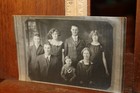 Antique Real Photo Postcard Large Family