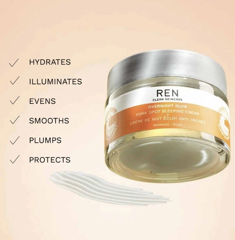 REN Clean Skincare AHA Smart Renewal Body Serum & Radiance Crema de Noche Manchas Oscuras Foto 4 de 4