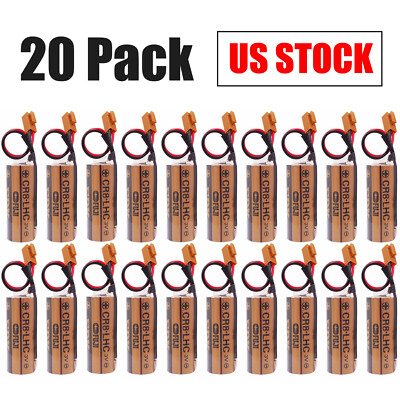 20pcs FDK FUJI CR8.LHC 17450 3V Battery Memory Backup Power Battery Brown plug