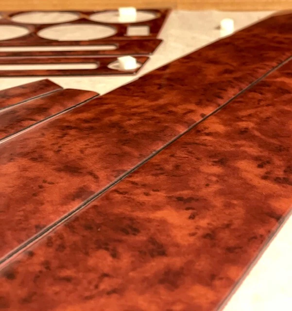 Chevrolet Corvette C3 1972 1973 1974 nuevo conjunto interior automático kit de molduras de tablero dorado Foto 4 de 4