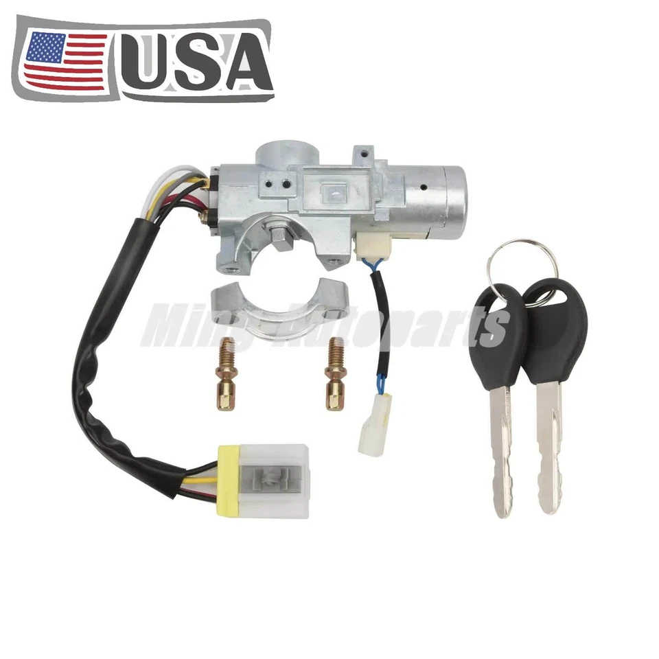 New Ignition Lock Cylinder and Switch with 2 Keys for Nissan 200SX 1995-1998 - Imagem 4 de 4