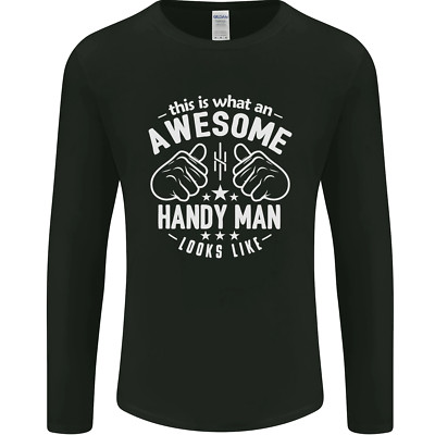Ein Genial Handlich Man Looks Like Herren Langärmelig Maglietta
