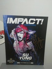 TNA Impact Wrestling - Su Yung - Autographed 8 x 10 - Promo Photo - AEW WWE WCW