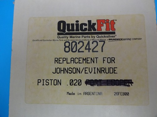 4 EVINRUDE JOHNSON 3.645 .020 O/S BIG BORE CROSSFLOW PISTONS 175 86-91 235 80-85 - Picture 4 of 5