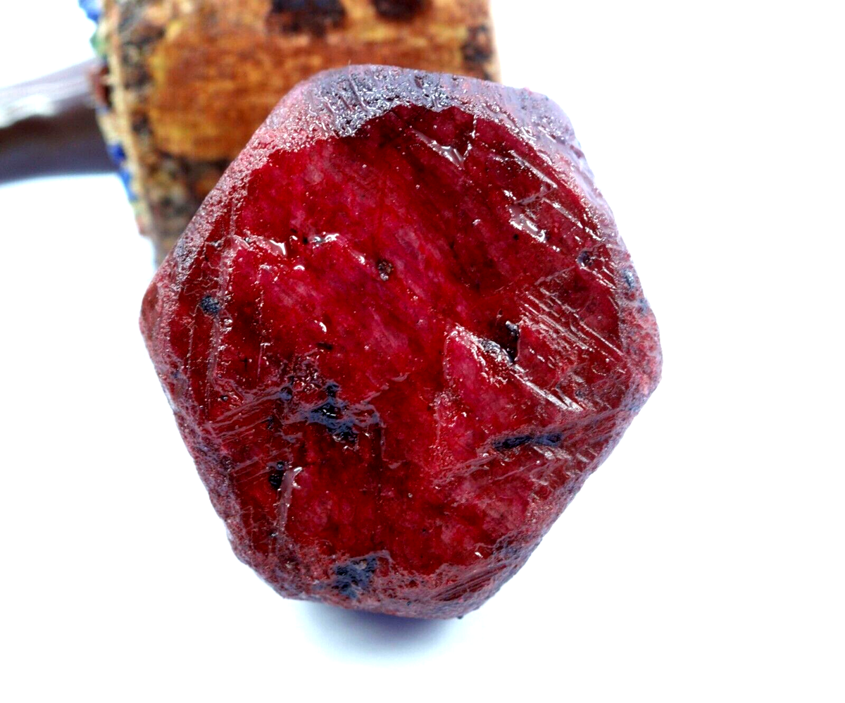 ★ ruby ★ 549 CT NATURAL DYED RED RUBY CHAKRI ROUGH EGL CERTIFIED