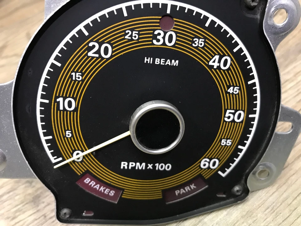1971 72 73 FORD MERCURY COUGAR XR-7 USED OEM FACTORY DASH TACHOMETER TACH C-G - Image 2 of 3