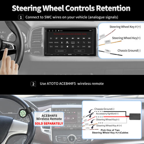 ATOTO 7IN S8MS Android 2DIN ChatGPT Coche Estéreo GPS 4G LTE Inalámbrico Android Automático - Imagen 12 de 15