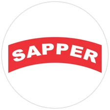 U.S. Army Sapper Bumper Sticker Military Vinyl Soldier Decal 5"