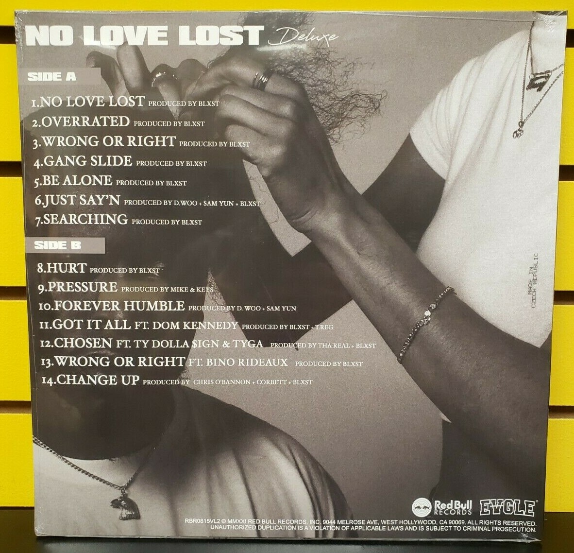 Blxst NO LOVE LOST Deluxe LIMITED EDITION BLUE VINYL Urban