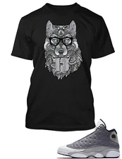 Pro Club Shaka RTP J13 Wolf Graphic Sneaker Tee Shirt Match J13 Atmosphere Grey
