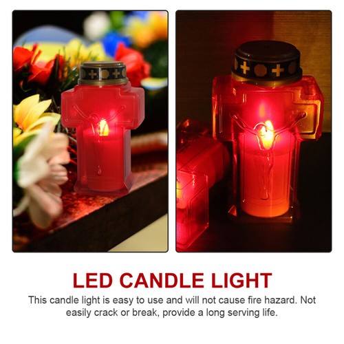 2pcs Creative Jesus Candle Religious Prayer Candle Light Battery Party - Picture 9 of 12