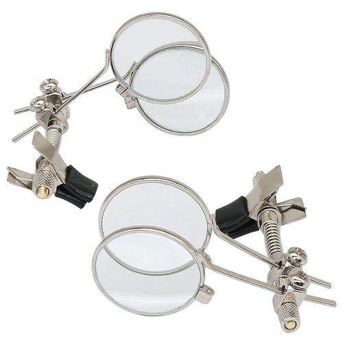 10X Double Lenses Monocular Magnifier w/ Stainless Steel Clip Rotatable 25mm - Picture 4 of 7