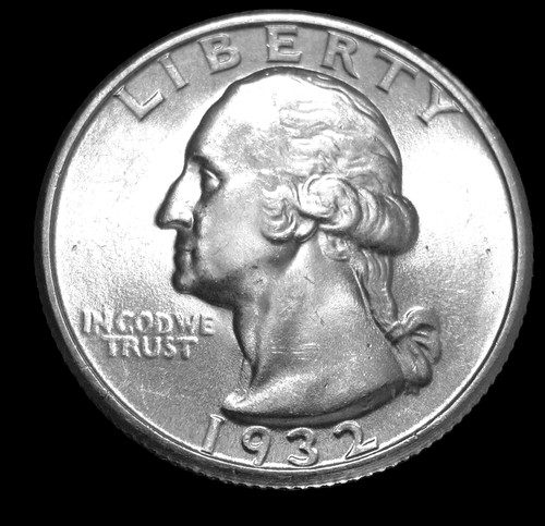1932 Washington Silver Quarter *Brilliant Unc* Key Date! Scarce! Free Shipping!