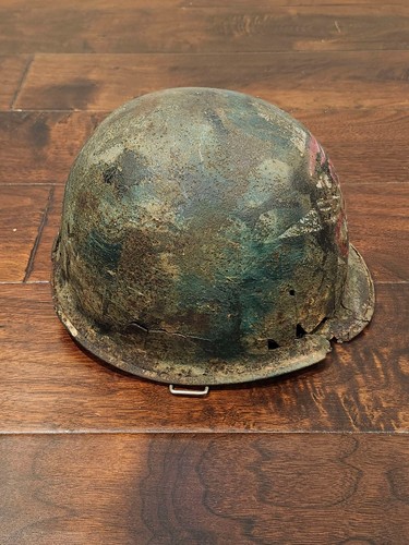 Original Vietnam War Relic South Vietnamese ARVN Ranger M1 Helmet Shell - Picture 5 of 9