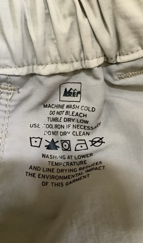 REI Pantaloncini Uomo Cargo Khaki Escursionismo Outdoor UPF 50+ Elasticizzati Vita Tg. Grande usato in ottime condizioni - Foto 6 di 7