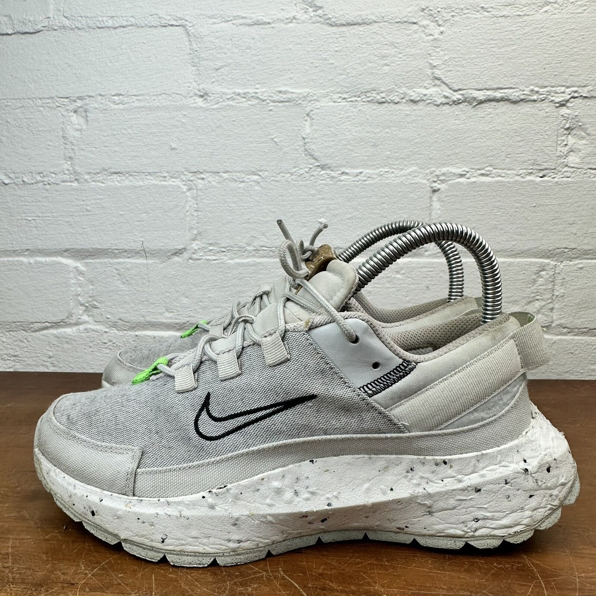 Nike Crater Remixa Sneakers Womens Size 6 Gray Green Lace up Running Low Top | eBay