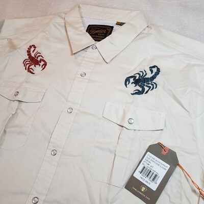 NWT Howler Brothers Men's 2XL XXL Gaucho El Alacran Scorpion Long sleeve Shirt