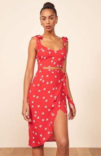 Crepe Wrap Skirt Dress 