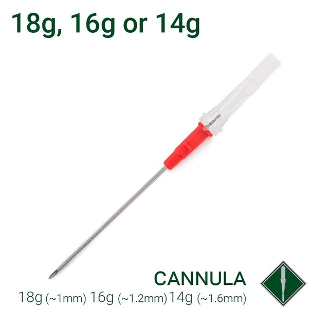 Ago Cannula Per Piercing Misure 18g, 16g, or 14g Sterilized Cannula Piercing Needle - Price Per 1 | eBay