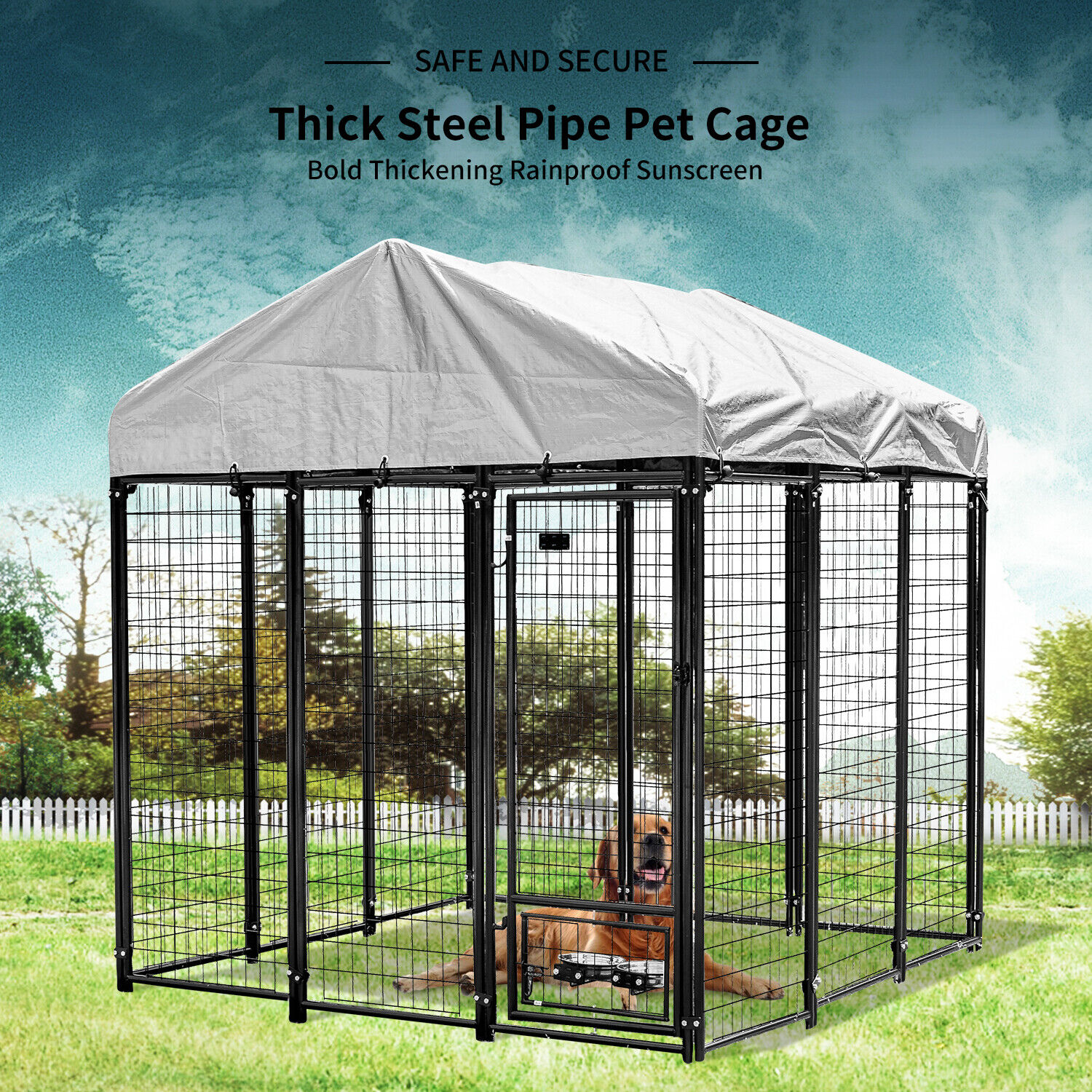 heavy duty metal dog kennel