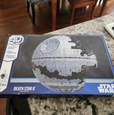 4D Build Deluxe Death Star II Cardstock Model Kit - 272pc Star Wars Toys and ...