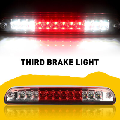 LED Third 3rd Brake Light Clear Black 99-16 Fit Ford F250 F350 Super Duty Carg