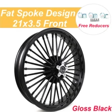 21x3.5 36 Fat Spoke Front Wheel Rim for Harley Softail Fatboy Deluxe Deuce FXSTC