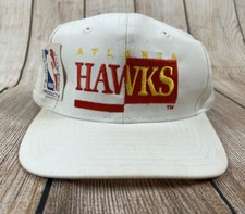 Vintage Atlanta Hawks Signature Series White SnapBack With Tags