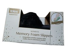 Tote Toasties Women's Memory Foam Slippers Size LG 8-9 New in Box