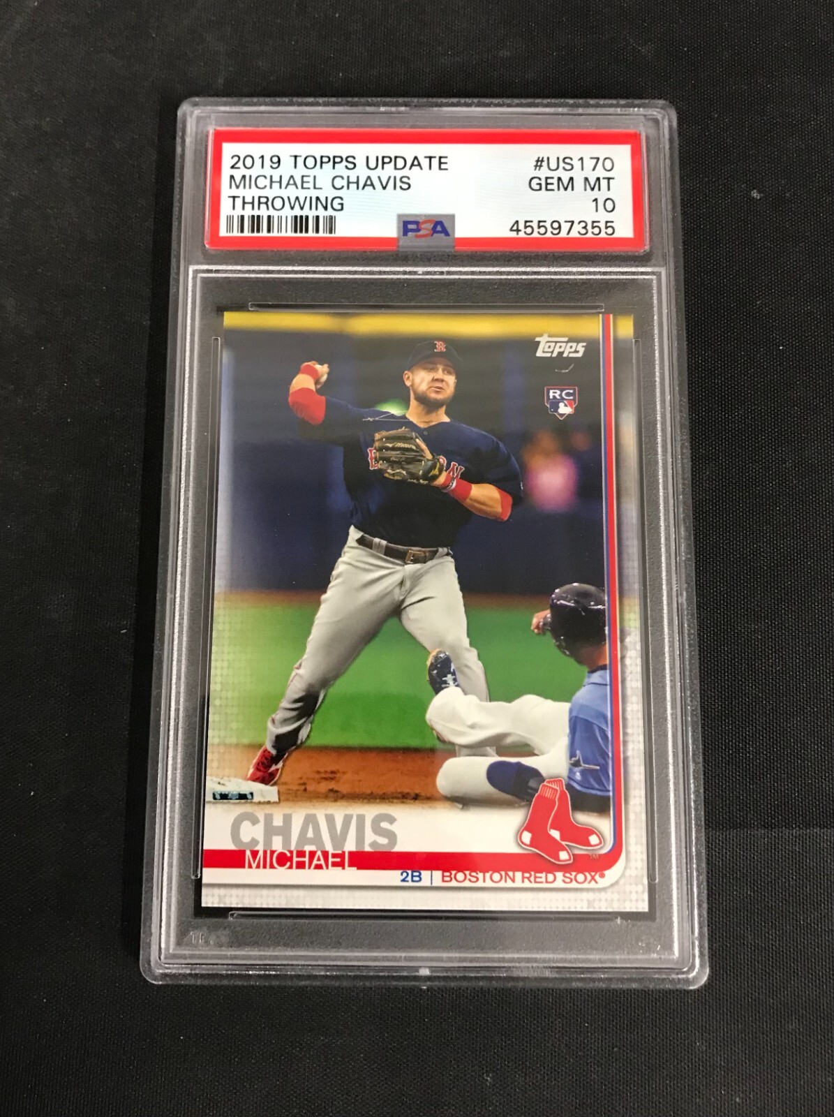 2019 Topps Update Michael Chavis Rookie Throwing Red Sox #US170 PSA 10 Gem Mint