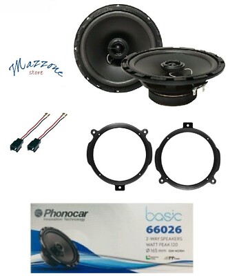 PHONOCAR 66026 KIT 2 SPEAKERS CITROEN BERLINGO PEUGEOT PARTNER WITH/SUP ANT/POS AUTO