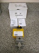 New Parker Model 61SAD 3 Way 8mm SS Pneumatic Actuated Ball Valve W/ Actuator