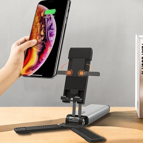 Foldable Phone Holder Stand Non Slip Portable Cell Phone Pad Stand for Desk - 第 2/11 張圖片