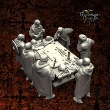 Reconquer Designs Miniatures Medieval El Cid's Battle Council Diorama Scene 28mm