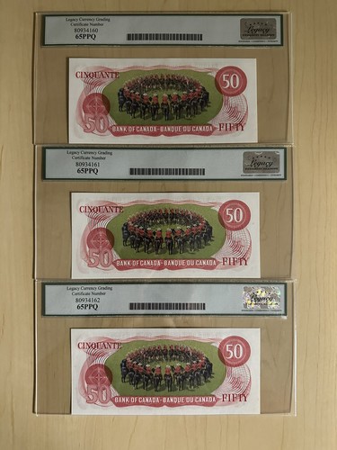 BC-51bA 1975 Bank of Canada $50 - Replacement Note - Legacy 65PPQ - Picture 2 of 3