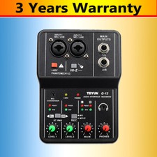 TEYUN Q-12 Professional Computer Recording Sound Card 16Bit 48KHz Audi Interface