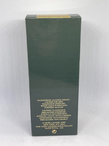 Lauder for Men By Estee Lauder Cologne Spray 3.4oz/ 100ml VINTAGE MADE IN UK - Picture 9 of 15